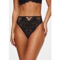 Ann Summers The Icon High Waisted Brazilian - Black