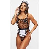Ann Summers Tickle My Fancy Maid Outfit - Black/White