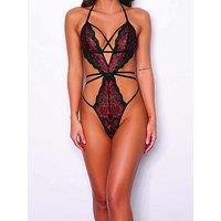 Ann Summers Liberty Crotchless Body - Black/Multi