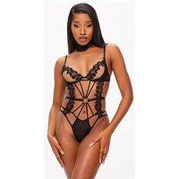 Ann Summers Evening Desire Crotchless Body - Black