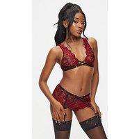 Ann Summers Brooke Crotchless Set - Black/Multi