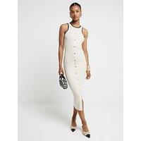 River Island Ribbed Taped Bodycon Midi Dress