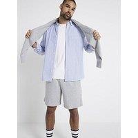 River Island Regular Fit Loopback Shorts - Grey