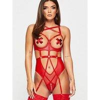 Ann Summers The Minx Crotchless Body - Red