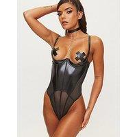 Ann Summers Revolutionary Crotchless Body - Black