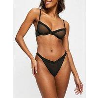 Kbx Zadie Non Pad Plunge Bra - Black