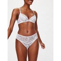 Kbx Alice Non Pad Plunge Bra - White