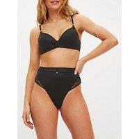 Kbx Charlotte High-Waisted Thong - Black