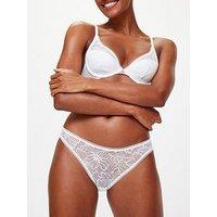 Kbx Alice Padded Plunge Bra - White