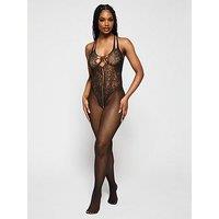 Ann Summers Radiance Crotchless Bodystocking - Black