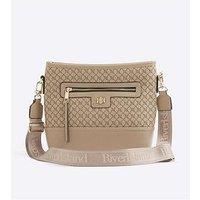 River Island Ri Monogram Bucket Cross Body Bag