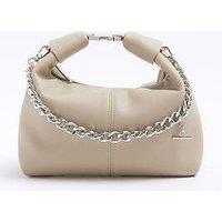 River Island Buckle Handle Chain Clutch Bag