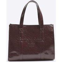 River Island Faux Leather Embossed Shopper Bag