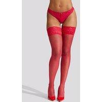 Ann Summers Lace Top Glossy Hold Ups