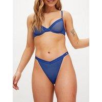 Kbx Zadie Non Pad Plunge Bra Blue