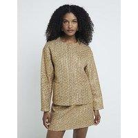 River Island Boucle Tailored Jacket