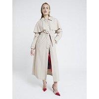 River Island Belted Longline Cape Trench Coat