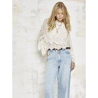 River Island Lace Frill Long Sleeve Blouse