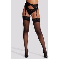 Ann Summers Lace Top Glossy Stockings
