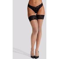 Ann Summers Lace Top Glossy Hold Ups