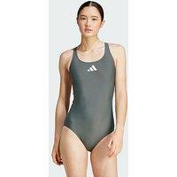 Adidas 3 Bar Logo Swimsuit - Grey