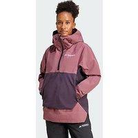 Adidas Terrex Xperior 2L Lined Rain.Rdy Anorak - Dark Red