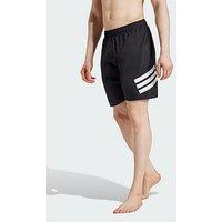 Adidas 3-Stripes Swim Shorts 8-Inch - Black/White