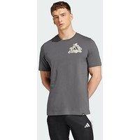 Adidas Football Kicks Graphic Tee - Grey