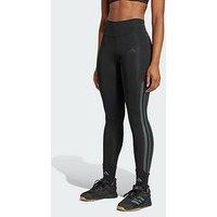 Adidas Optime 3-Stripes Full-Length Leggings - Black