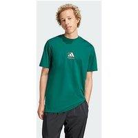 Adidas Lounge Pizza Graphic Tee - Green