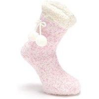 Pour Moi Cosy Popcorn Knit Lined Slipper Sock
