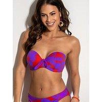 Pour Moi Heatwave Strapless Lightly Padded Bikini Top - Multi