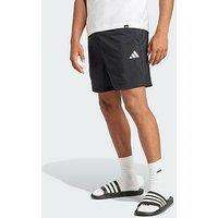 Adidas Essentials Small Logo Chelsea Shorts - Black/White