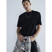 River Island Regular Fit Short Sleeve T-Shirts 3Pk - Black