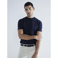 River Island 3 Pack Short Sleeve Slim Fit T-Shirt - Blue