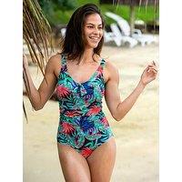 Pour Moi Palermo Scoop Neck Tummy Control Swimsuit - Multi