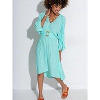 Pour Moi Crinkle O-Ring Midi Beach Kaftan