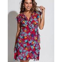 Pour Moi Frill Wrap Beach Dress