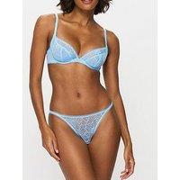 Kbx Alice Non Pad Plunge Bra - Light Blue