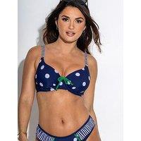 Pour Moi Beach House Underwired Non Padded Top - Bright Print