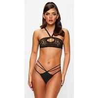 Ann Summers Promises Crotchless Set - Black