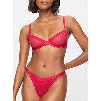Kbx Zadie Non Pad Plunge Bra - Red