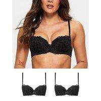 Ann Summers Sexy Lace Padded Balcony Bra 2 Pack