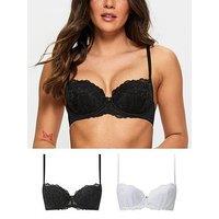 Ann Summers Sexy Lace Padded Balcony Bra 2 Pack