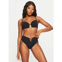 Ann Summers Miami Dreams High Waisted Brazilian - Black