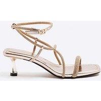 River Island Kitten Heel Strappy Sandals