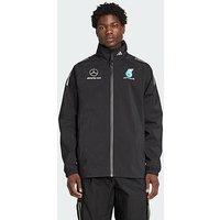 Adidas Mercedes - Amg Petronas Formula One Team Mechanics Rain Jacket Men - Black