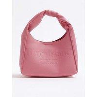 River Island Faux Leather Debossed Ri Scoop Bag