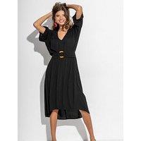 Pour Moi Crinkle O-Ring Midi Beach Kaftan