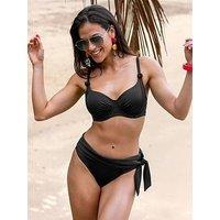 Pour Moi St Kitts Tie Fold Over Brief - Black